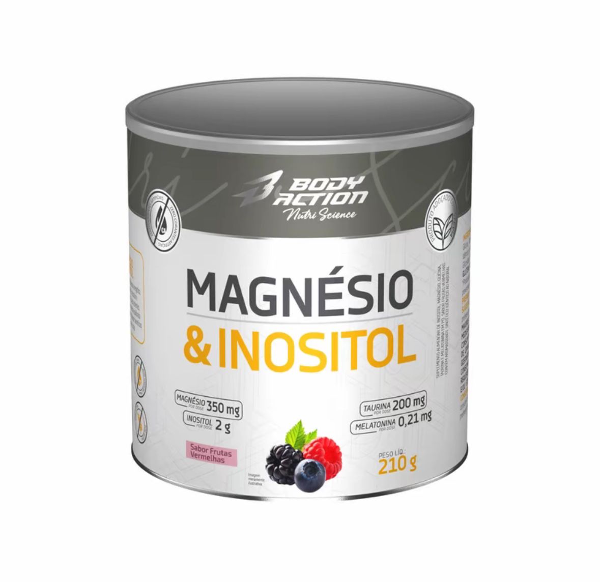 Suplemento de Magnésio e Inositol 210g Bodyaction