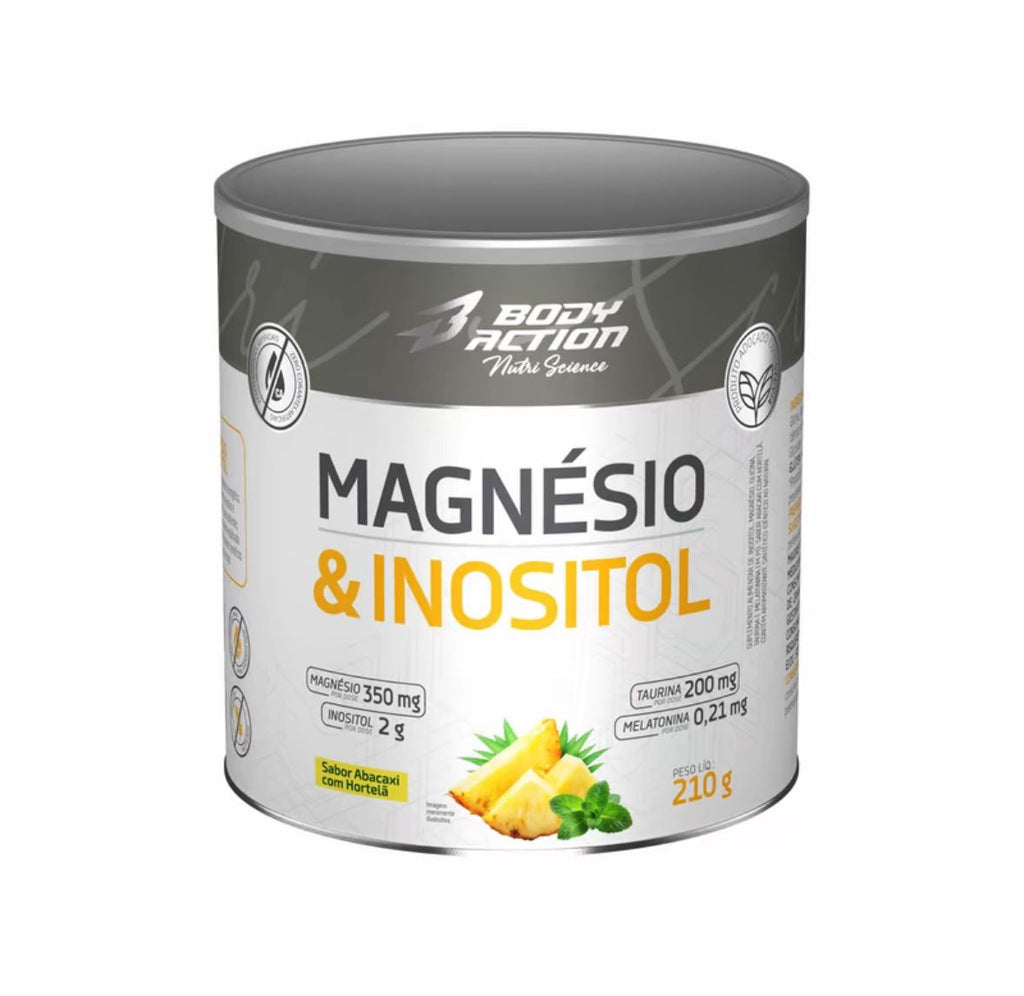 Suplemento de Magnésio e Inositol 210g Bodyaction